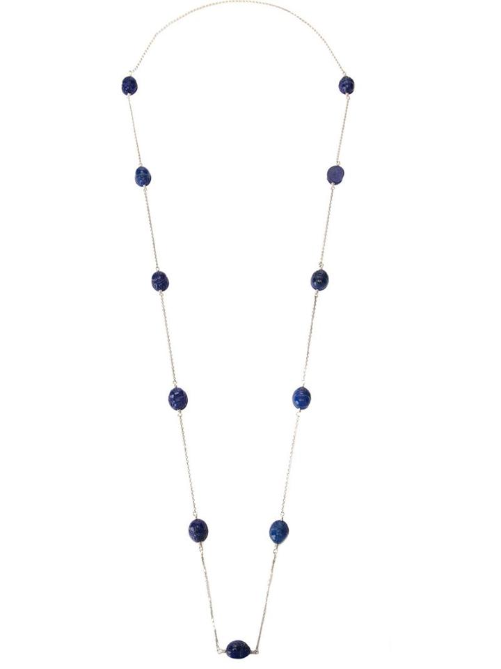 Aurelie Bidermann 'scarab' Necklace, Women's, Blue