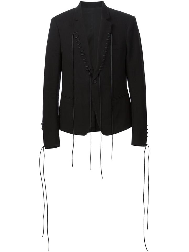 Haider Ackermann Lace Detail Blazer