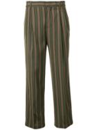 Aspesi Striped Trousers - Green