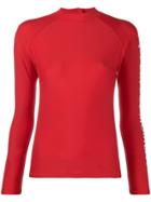 Perfect Moment Stretch Rash Vest - Red