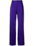 Styland High Waist Flared Trousers - Purple