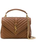 Saint Laurent College Bag - Brown