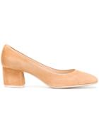 Roberto Festa Block Heel Pumps - Nude & Neutrals