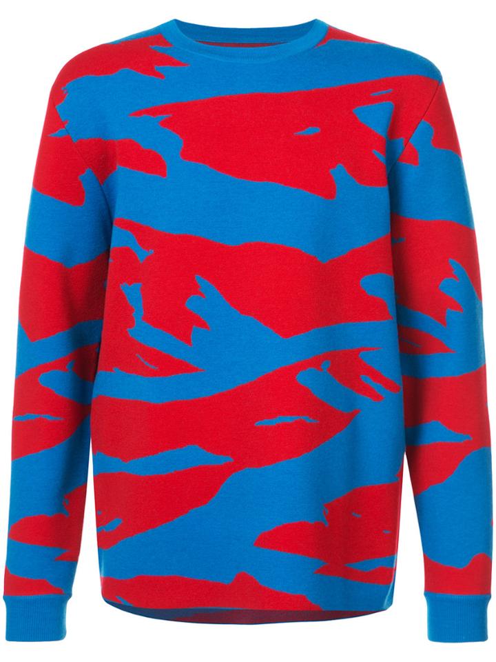 Aztech Mountain Snow Leopard Jumper - Blue