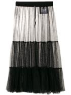 Moncler Gamme Rouge Over-the-knee Mesh Skirt - Black
