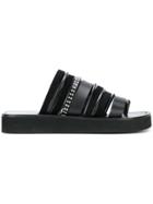 3.1 Phillip Lim Studded Flat Sandals - Black