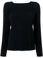 A.p.c. Ribbed Knit Pullover - Black