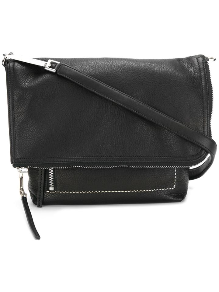 Rick Owens Folded Flap Shoulder Bag - Black