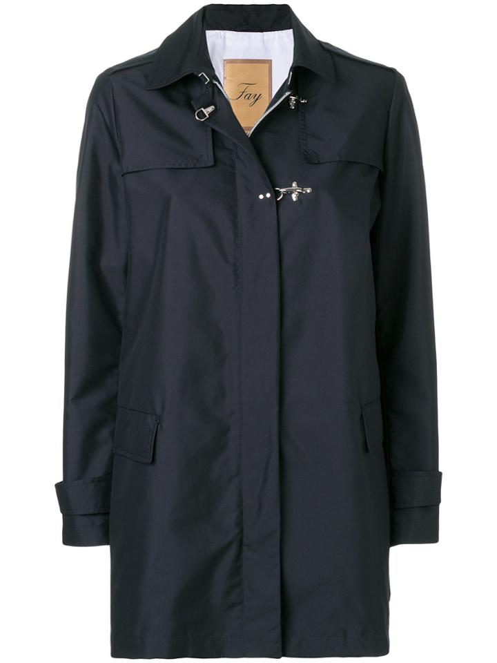 Fay Flap Pocket Military Jacket - Black