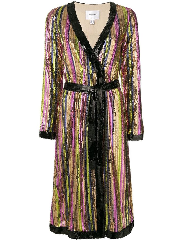 Jovonna Edna Sequin Embellished Dress - Nude & Neutrals