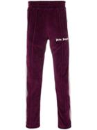 Palm Angels Logo Track Trousers - Pink & Purple