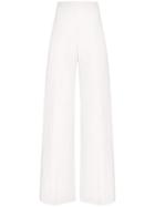Jil Sander Wide-leg Linen Trousers - White