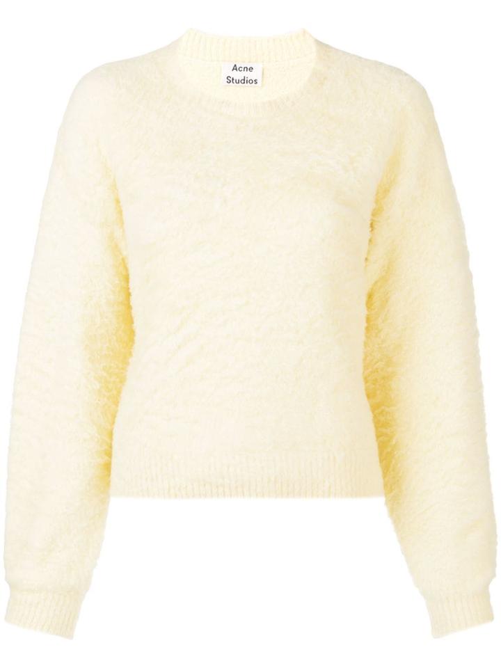 Acne Studios Fuzzy Sweater - Yellow