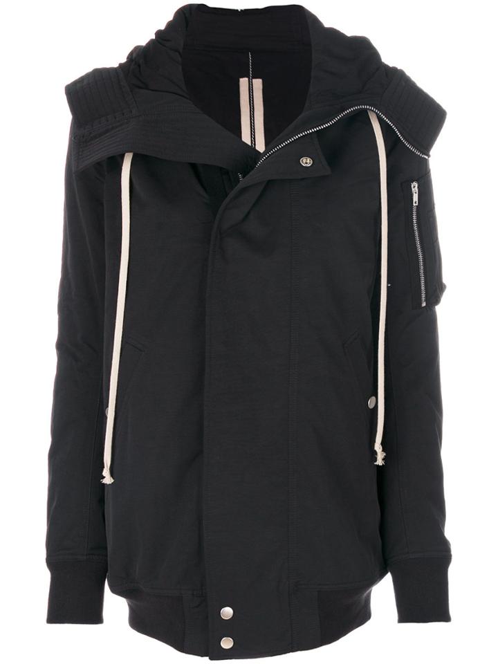 Rick Owens Drkshdw Hooded Jacket - Black
