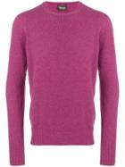 Drumohr Long-sleeve Fitted Sweater - Pink