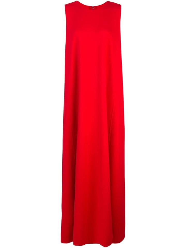 Oscar De La Renta Carmine Sleeveless Dress - Red
