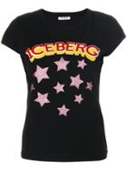 Iceberg Stars Logo Patch T-shirt - Black