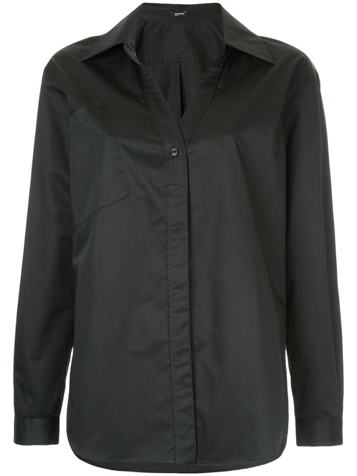 Jil Sander Navy Classic Shift Shirt - Black