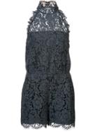 Diane Von Furstenberg 'jemmier' Romper, Women's, Size: 4, Grey, Polyester/polyamide/cotton/spandex/elastane