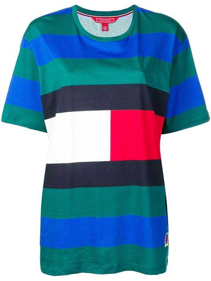 Tommy Hilfiger Colour-block Logo T-shirt - Green