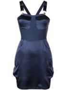 Fleur Du Mal Overall Mini Dress - Blue