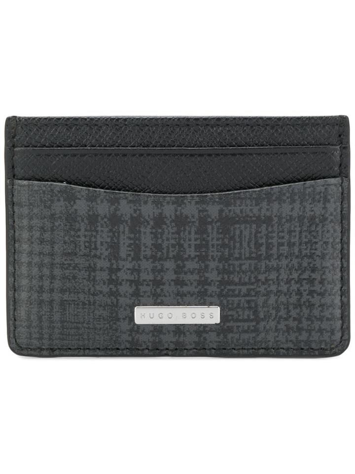 Boss Hugo Boss Patterned Slim Cardholder - Black