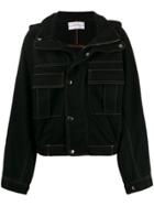 Matthew Adams Dolan Utility Pocket Denim Jacket - Black