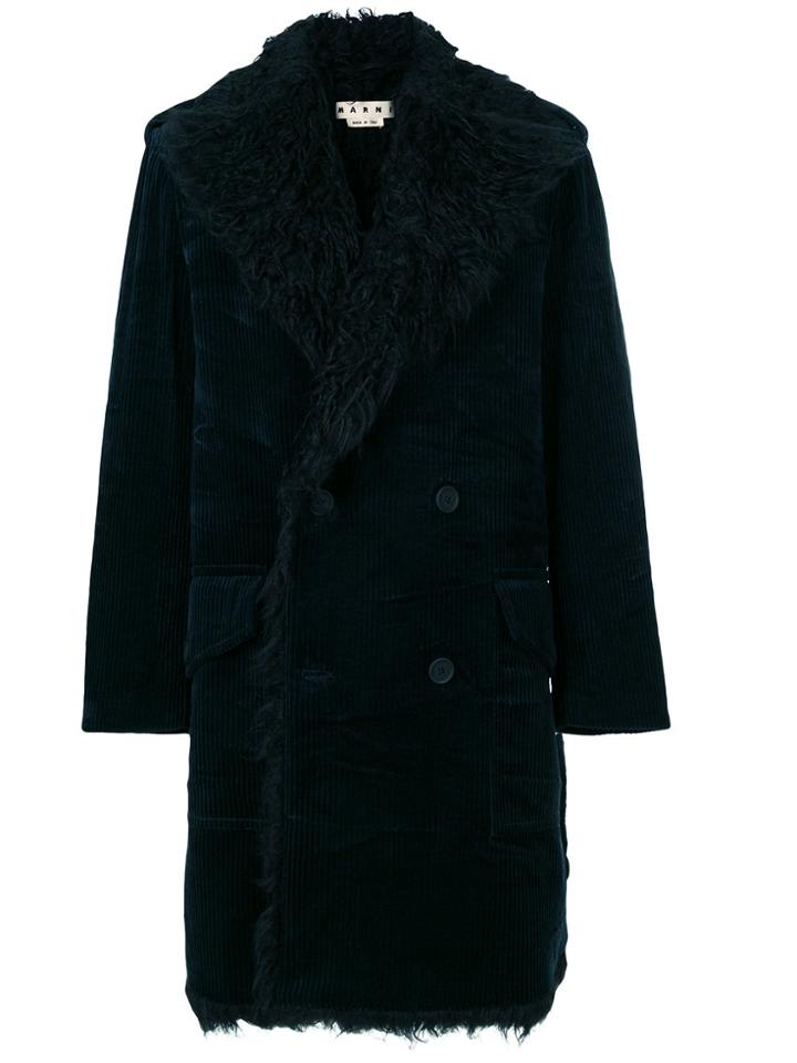 Marni Corduroy Coat - Black