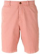 Closed - Casual Chino Shorts - Men - Cotton - 34, Pink/purple, Cotton