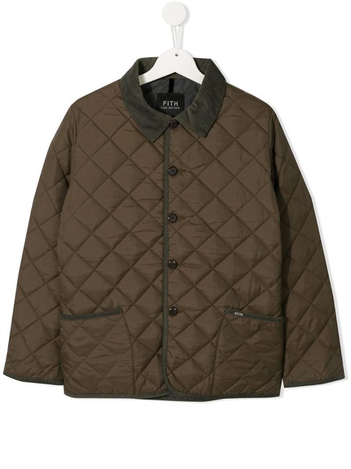 Fith Teen Quilted Coat - Brown