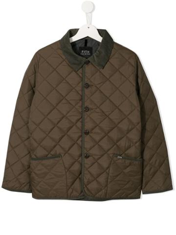Fith Teen Quilted Coat - Brown