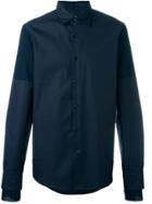 Marni Pin-striped Sleeve Detail Shirt - Blue