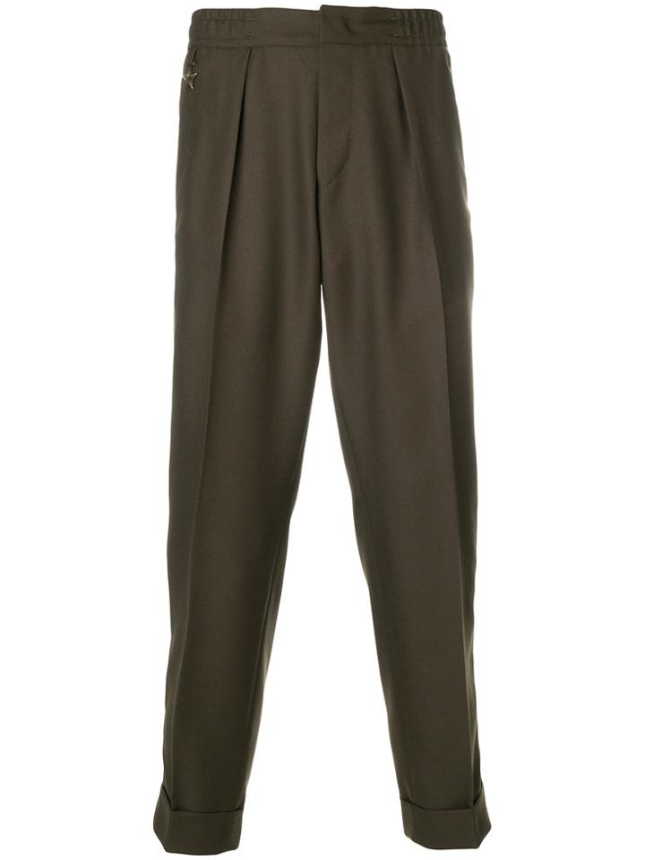 Pt Ghost Project Casual Cropped Trousers - Green