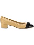 Salvatore Ferragamo Contrast Ballerinas - Nude & Neutrals