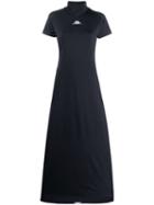 Kappa Logo Short-sleeve Maxi Dress - Black