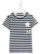 Moncler Kids Striped T-shirt, Boy's, Size: 12 Yrs, Black