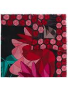 Cha Val Milano Flower Scarf - Red