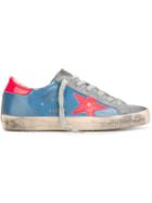 Golden Goose Deluxe Brand Super Star Sneakers, Women's, Size: 40, Blue, Leather/suede/rubber