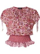 Twin-set Paisley Print Blouse - Red