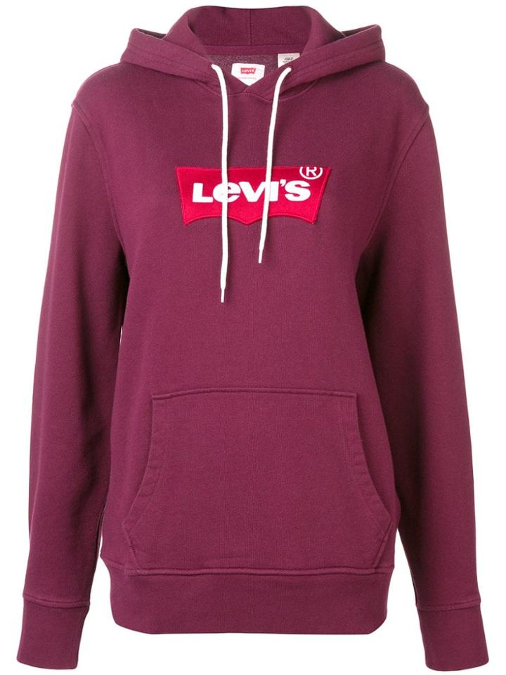Levi's Logo Patch Hoodie - Purple