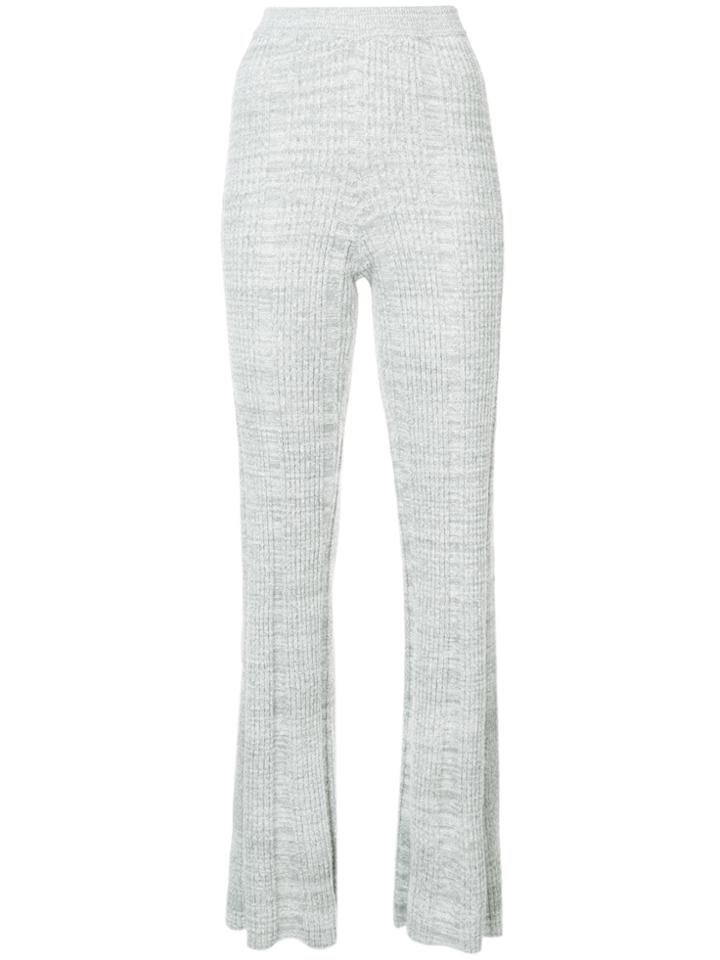 Elizabeth And James Flared Knit Trousers - Grey