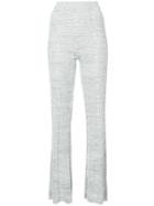 Elizabeth And James Flared Knit Trousers - Grey