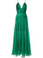 Maria Lucia Hohan Maxi Lurex Dress - Green