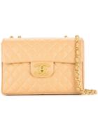 Chanel Pre-owned Quilted Jumbo Xl Chain Shoulder Bag - Brown