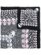 Zadig & Voltaire Logo Skull Scarf - Black