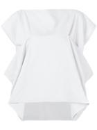 Issey Miyake Asymmetric Square Neck Blouse - Grey