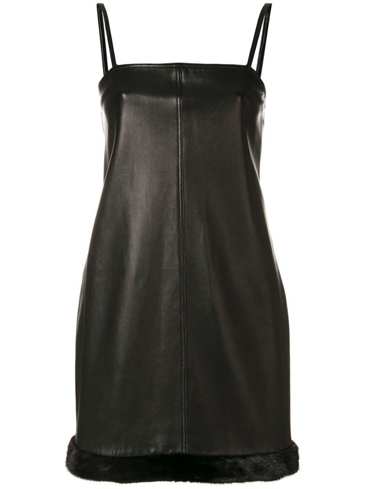 Versace Vintage Spaghetti Strap Dress - Black