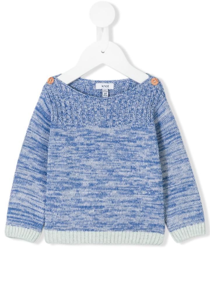 Knot - Mescla Sweater - Kids - Cotton - 6 Mth, Blue