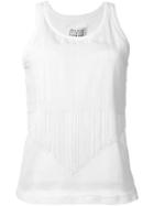 Maison Margiela Fringed Mesh Tank Top - White