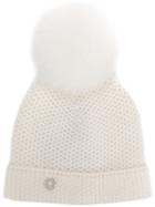 Loro Piana Knitted Beanie Hat - White